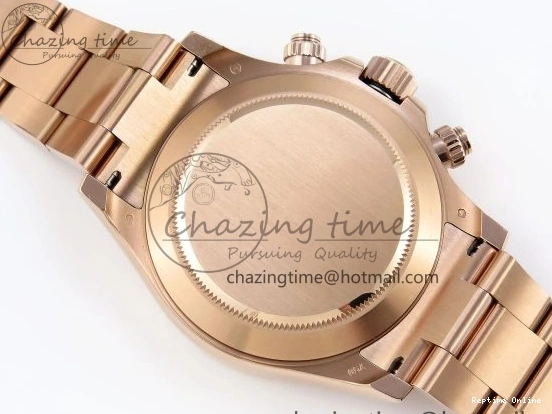 0104 DAYTONA 116505 RG OMF BEST EDITION BLACK RG DIAL ON RG BRACELET A7750 (SLIM MOVEMENT) Trendsetting 1797